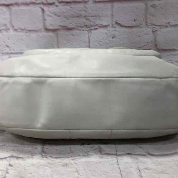 Vintage Coach Kristin Tote Shoulder Handbag Women's Cream Leather Double Handle - Picture 4 of 8